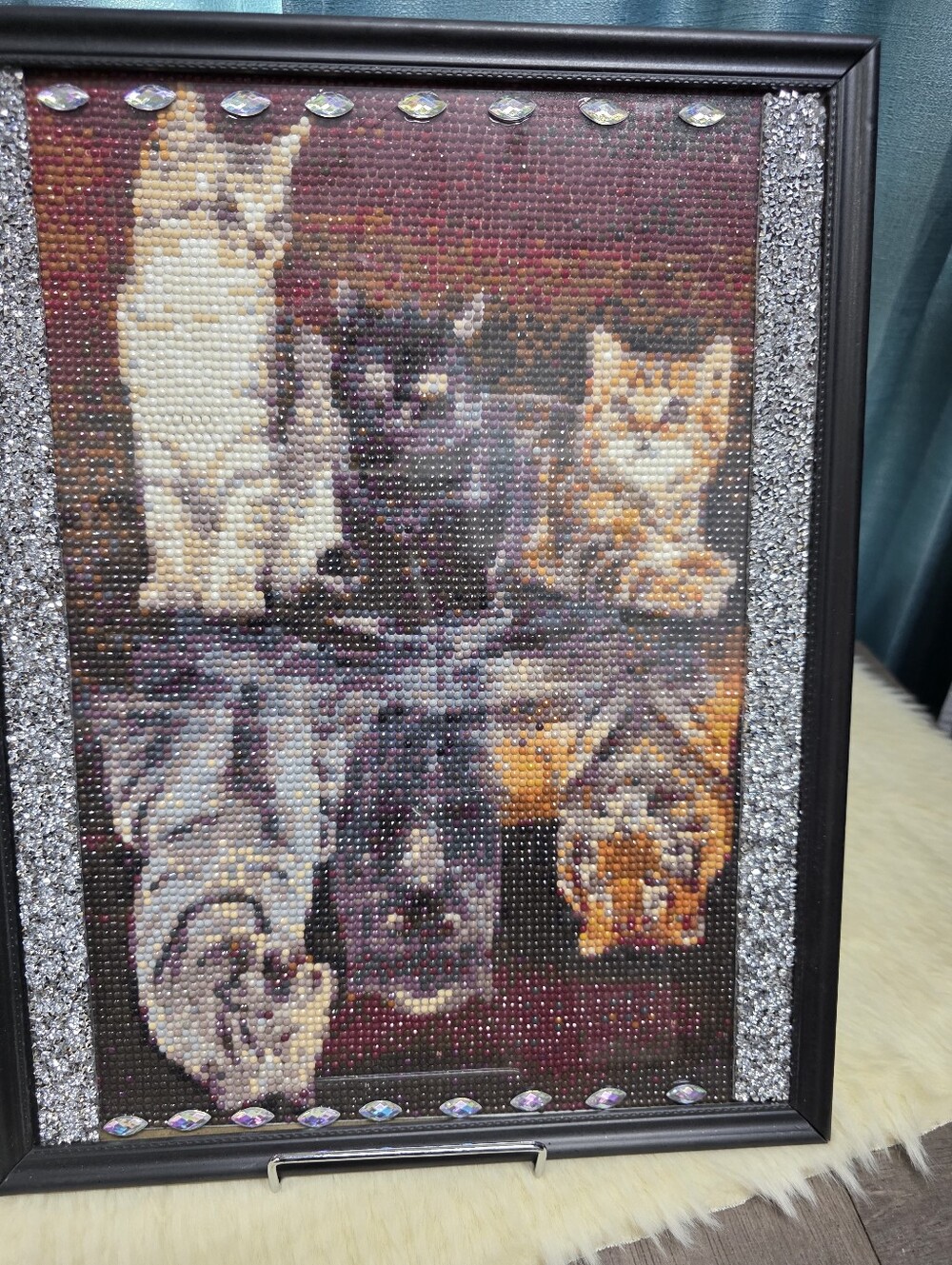 Cat-a-tude Framed Art Piece